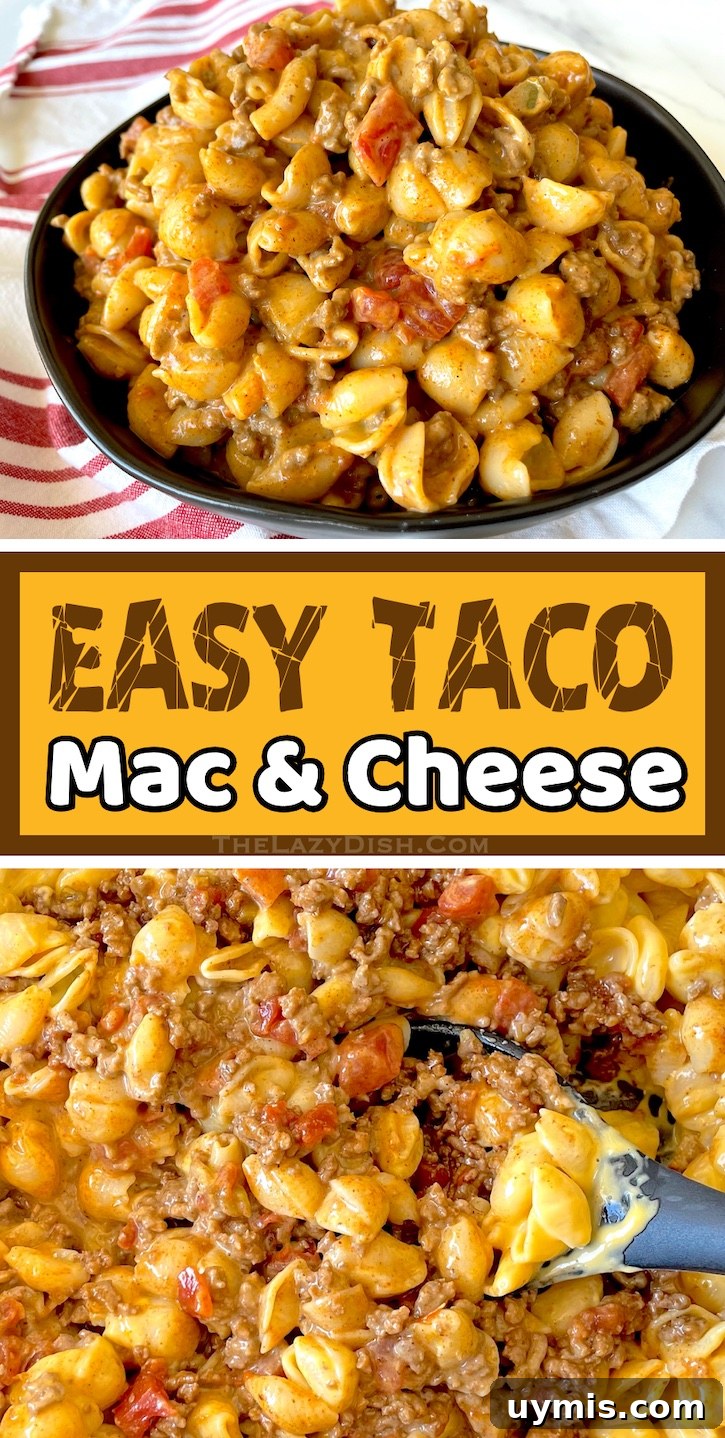 Taco Macaroni and Cheese Skillet Dinner 16 Quick and easy taco macaroni and cheese for busy weeknights.