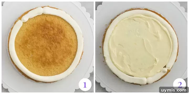 Lemon Coconut Cake with Creamy Coconut Frosting 6 how to assemble coconut layer cake
