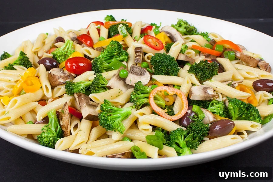 Lemony Vegetable Pasta Salad with Fresh Herbs 3 Small photo of Lemon Veggie Pasta Salad