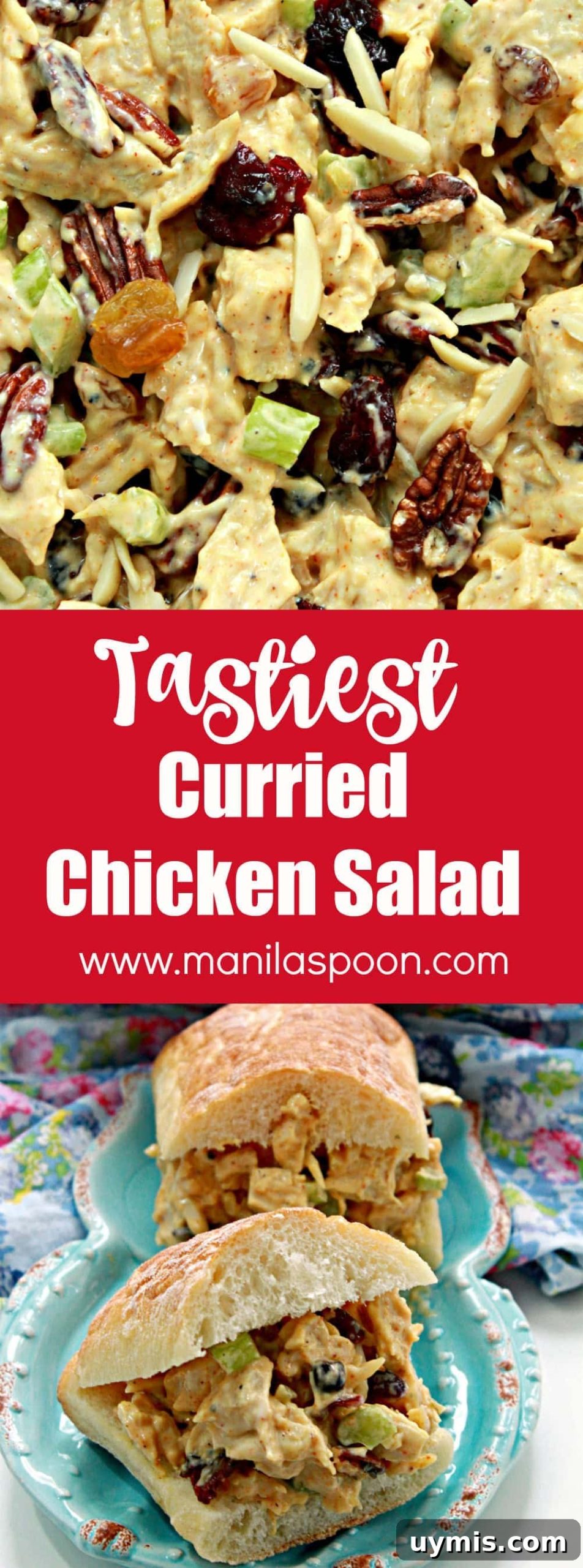 Curried chicken salad ready to serve Curried chicken salad ready to serve