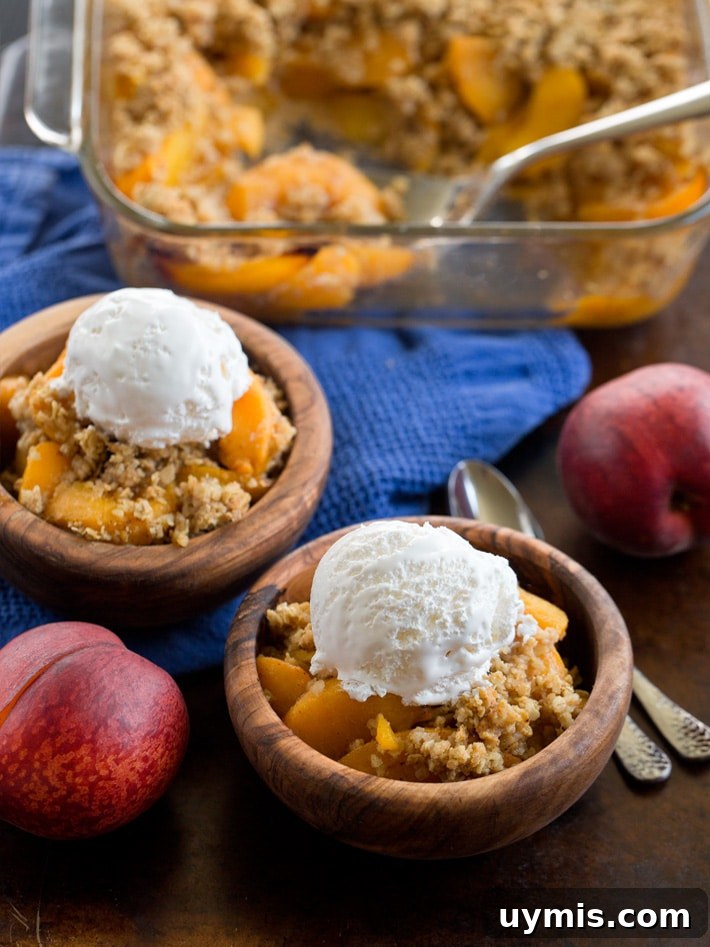 Vegan Peach Crisp Recipe Vegan Peach Crisp Recipe