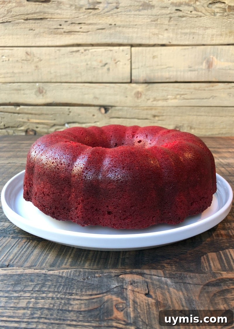 Red Velvet Bundt Cake with Cinnamon Cream Cheese Glaze Red Velvet Bundt Cake