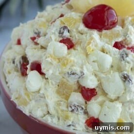 Fluffy Pineapple Salad with Marshmallows and Whipped Cream 12 Pineapple Fluff Salad