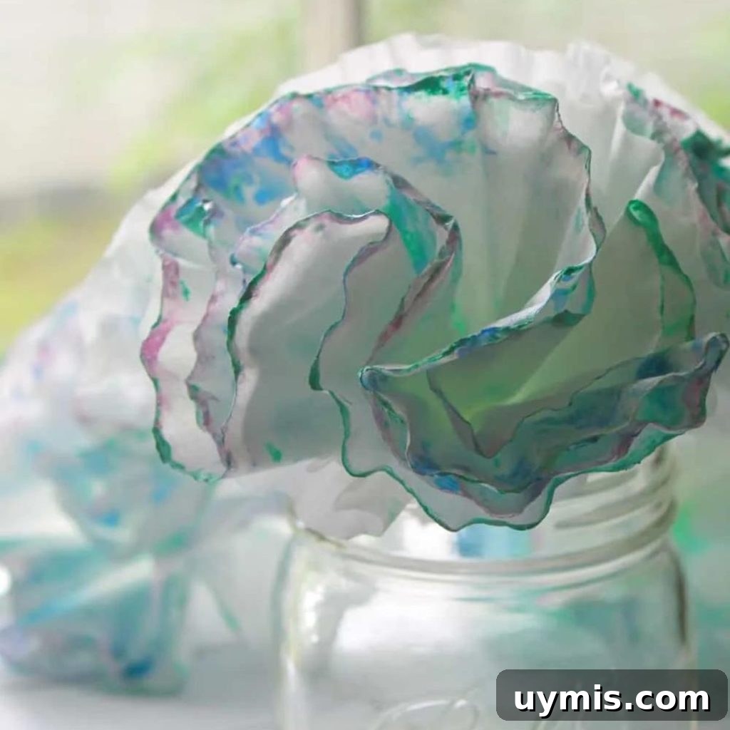 16 Paper Flower Crafts to Make This Spring 5 Coffee Filter Flowers