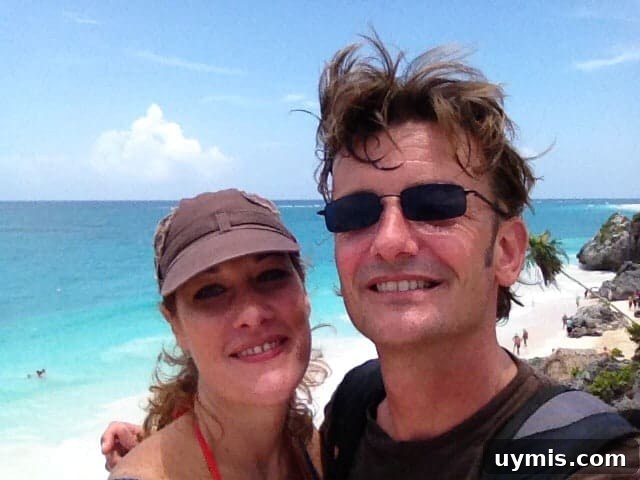 Us, on vacation in Mexico.