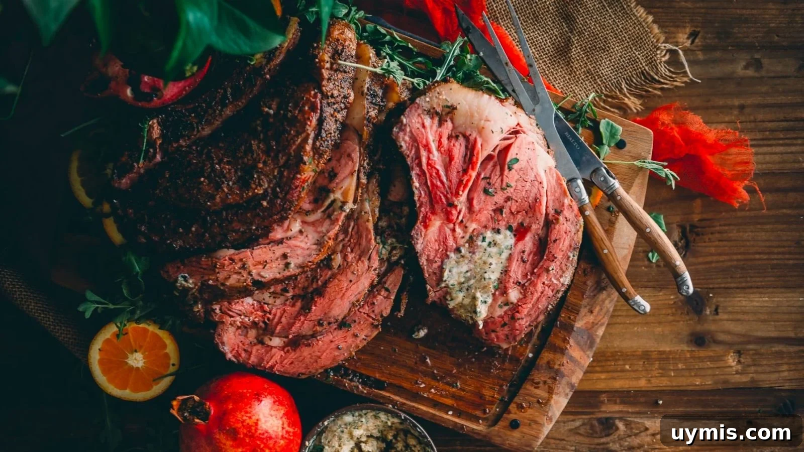 21 Elegant Easter Main Courses for a Stunning Holiday Table 18 Prime rib roasted on smoker with herb butter melted across crust.