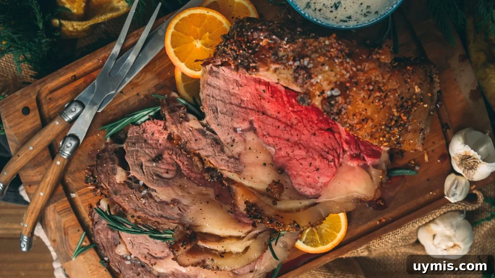 21 Elegant Easter Main Courses for a Stunning Holiday Table 21 Smoked prime rib grilled on gas grill sliced into thick pieces.