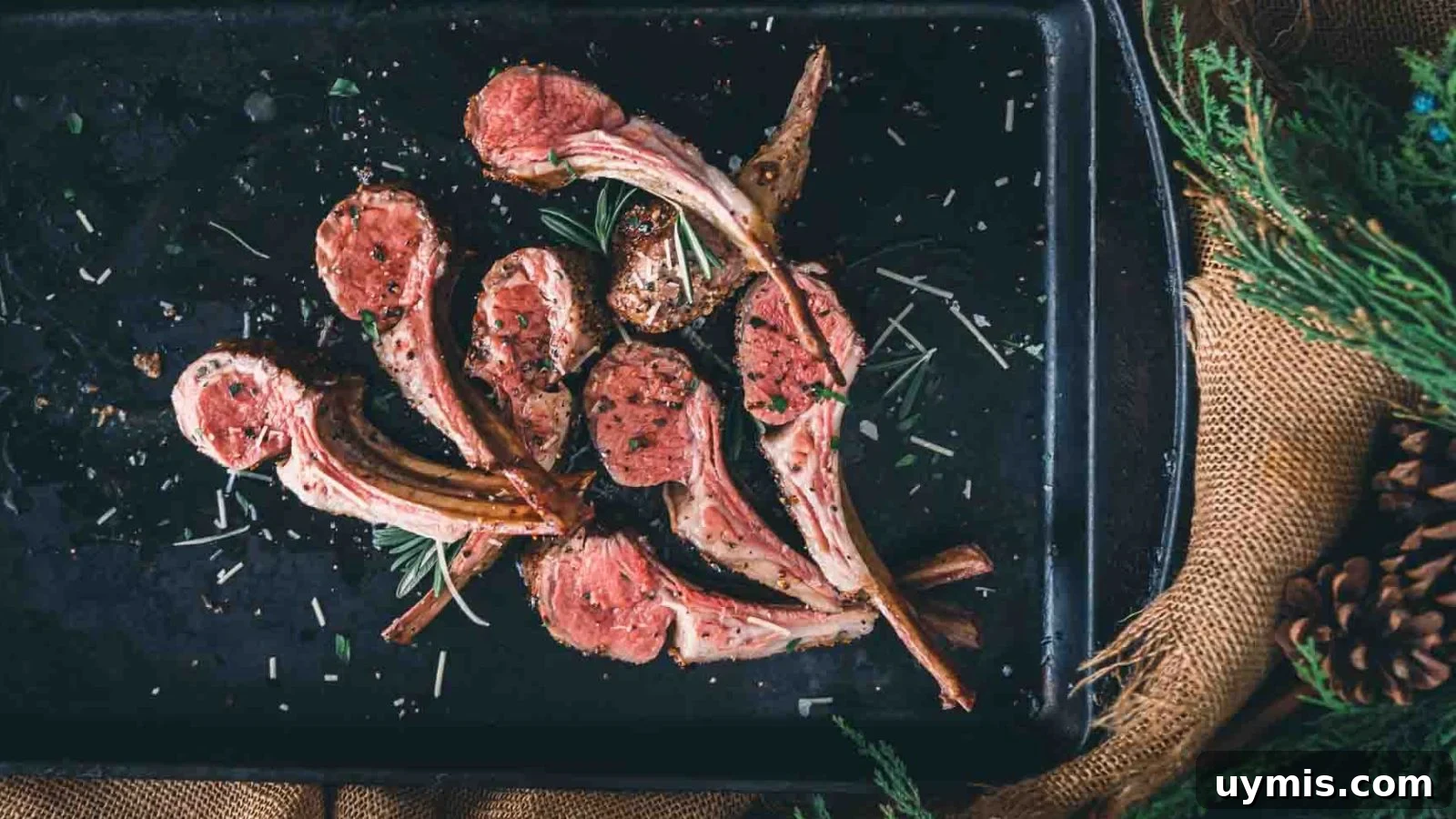 21 Elegant Easter Main Courses for a Stunning Holiday Table 5 Sous vide rack of lamb sliced into chops with perfect even doneness.