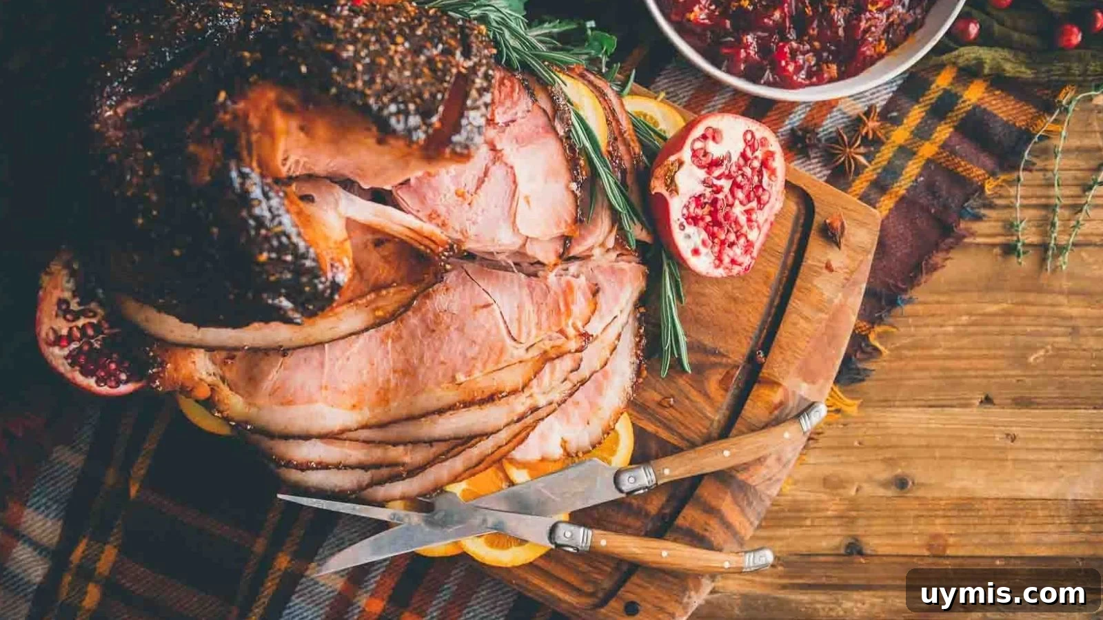 21 Elegant Easter Main Courses for a Stunning Holiday Table 8 Spiral ham smoked with maple bourbon glaze caramelized over the exterior.