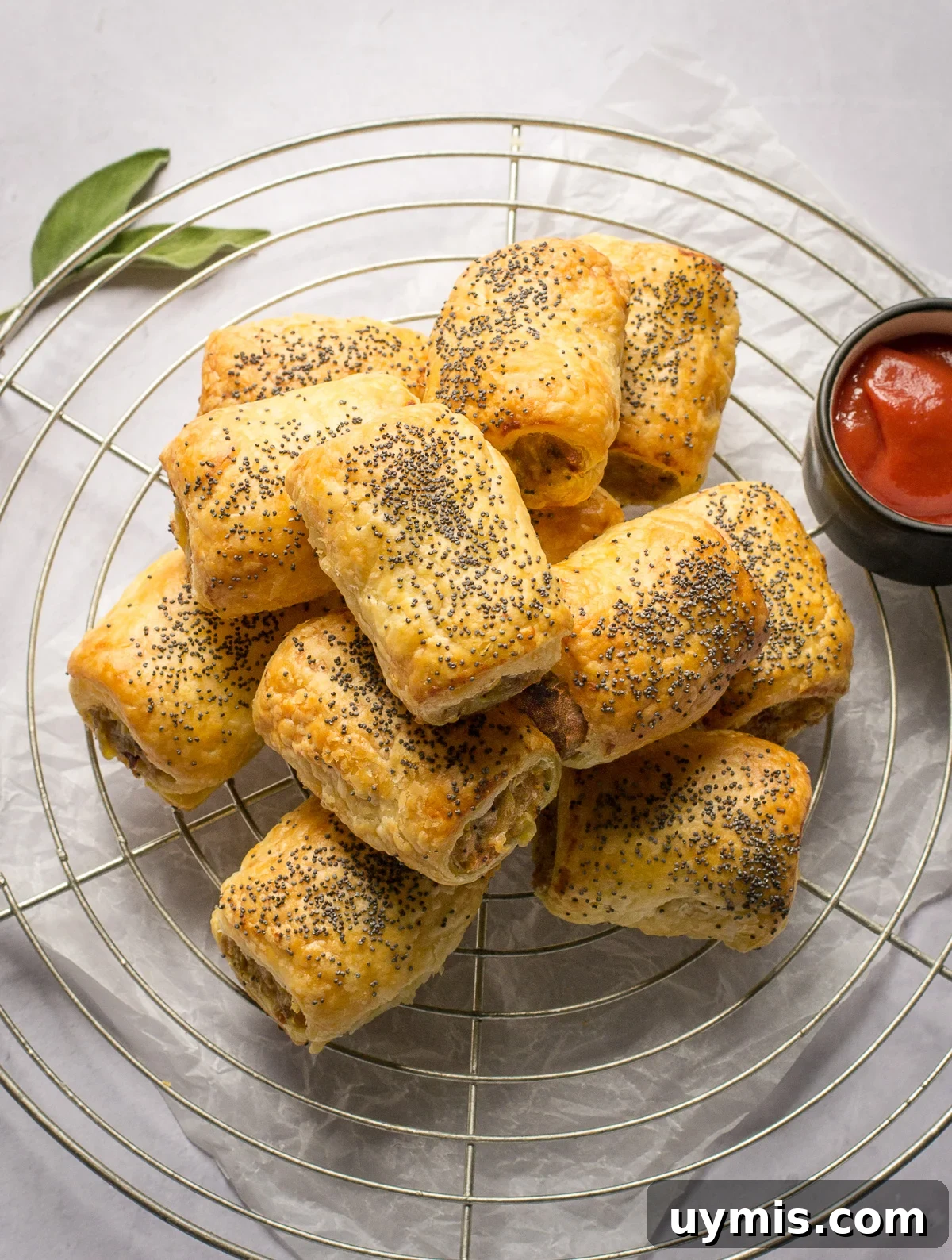 Vegan Sausage Rolls with Sage and Red Onion Recipe 2 Veggie Sausage Rolls