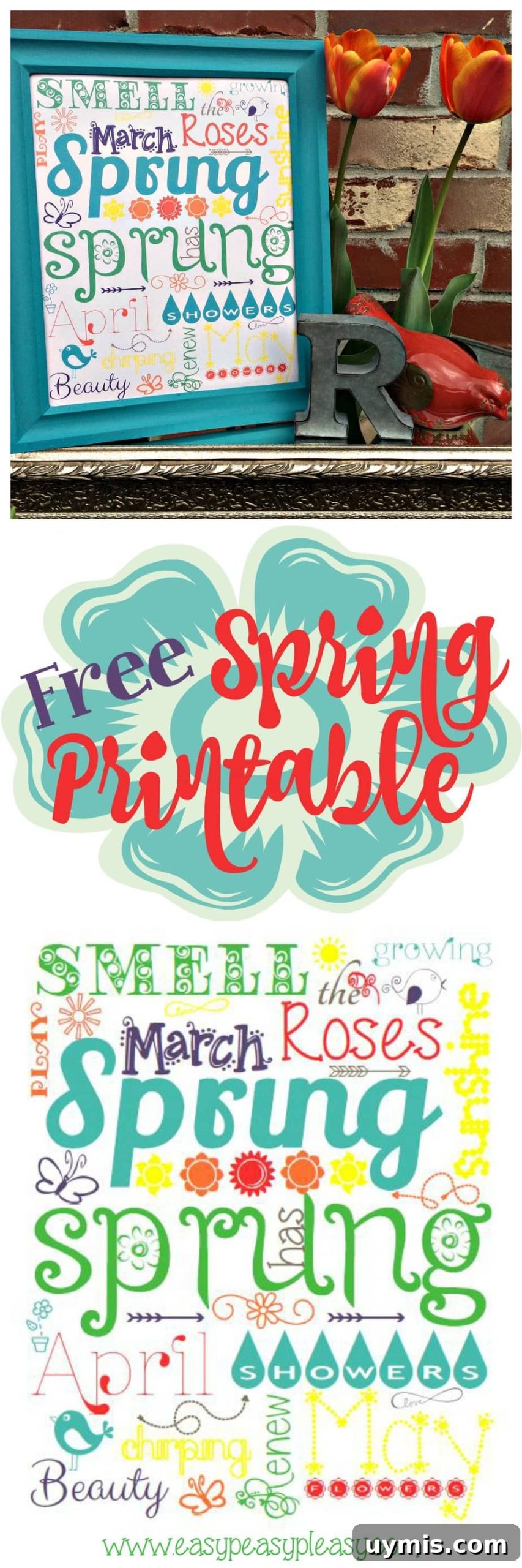 Free Spring Printable Made in PicMonkey 2 Free Spring Printable Using PicMonkey Subway Art