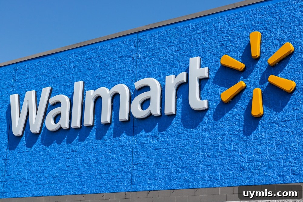 Walmart sign on building 