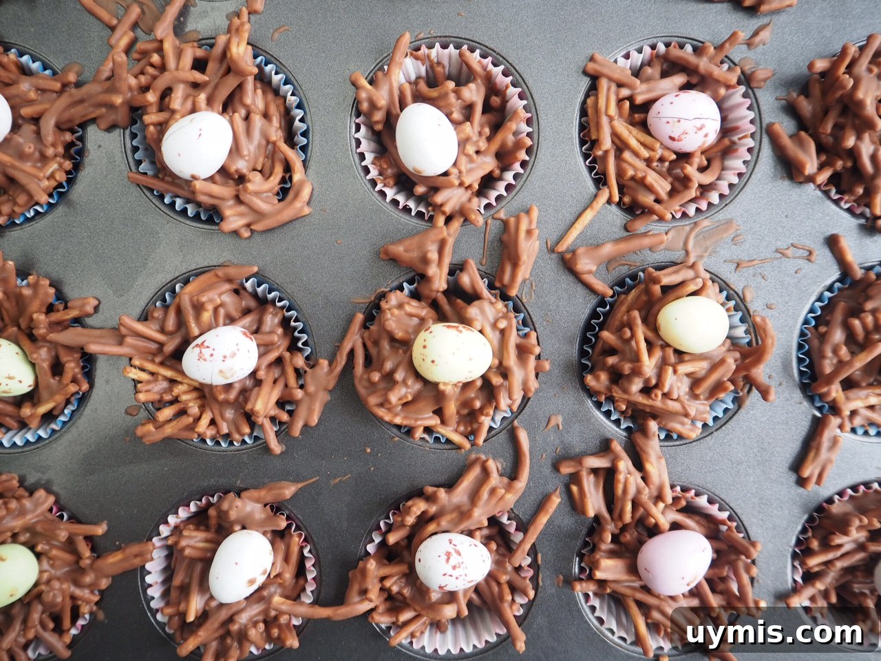 No-Bake Chocolate Easter Nests Recipe 2 Chocolate Easter Nests