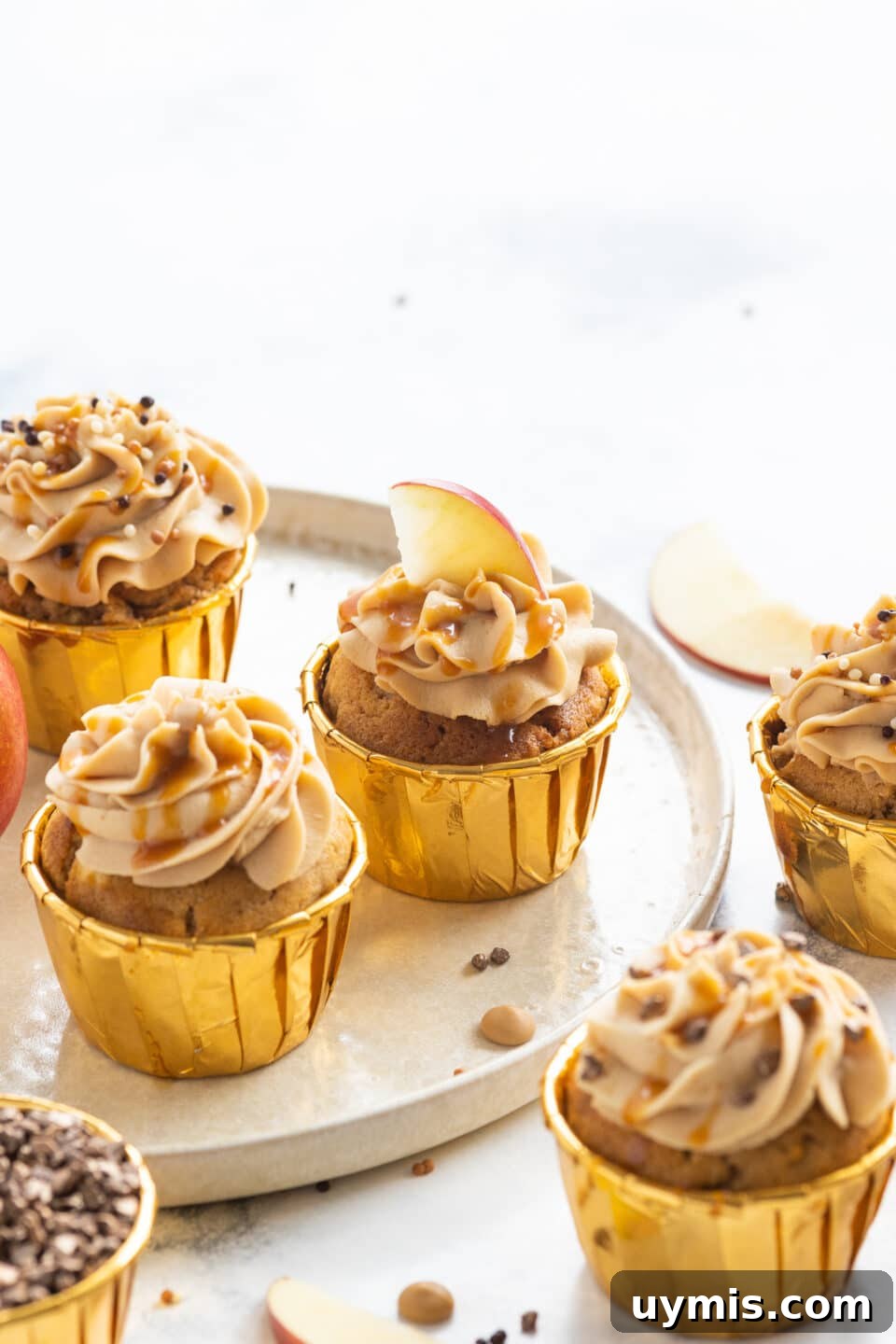 Salted Caramel Apple Cupcakes