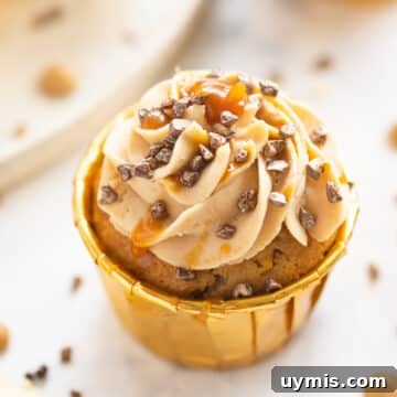 Salted Caramel Cupcakes with Apples