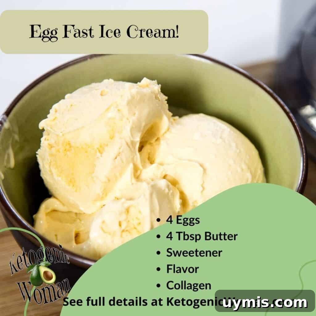 Keto Egg Fast Ice Cream Recipe 5 Egg Fast Ice Cream Teaser Card