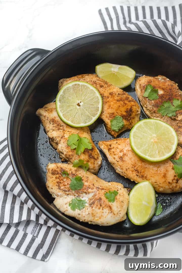 Skillet Chicken with Black Bean Sauce: an easy weeknight dinner that makes chicken breasts actually exciting and delicious! Mexican Skillet Chicken with Black Bean Sauce