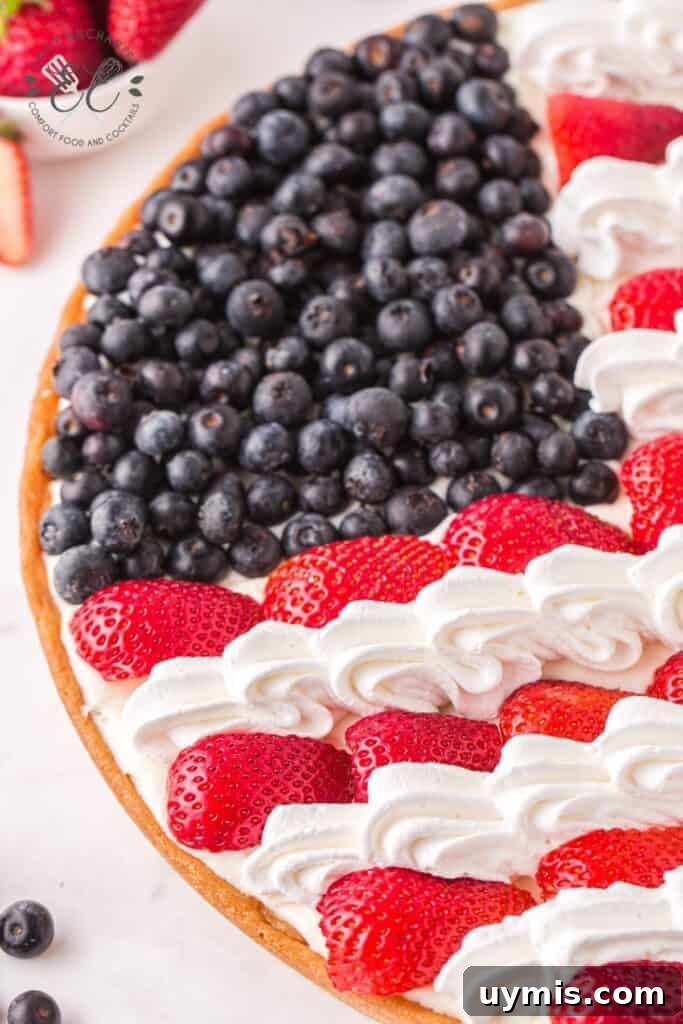 Patriotic Dessert Pizza Patriotic Dessert Pizza