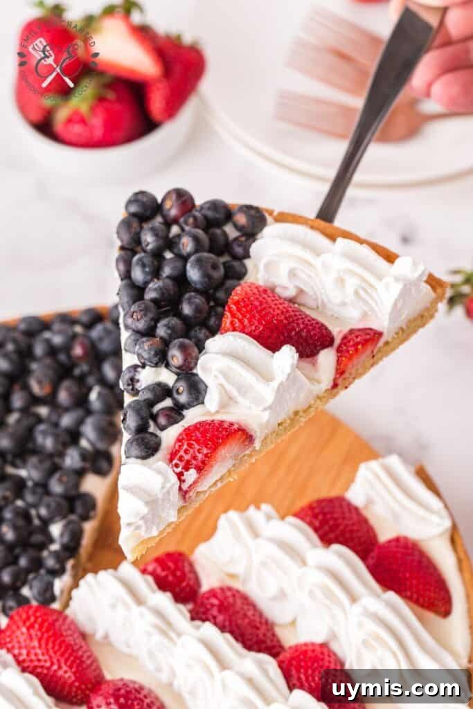 Patriotic Fruit Pizza Patriotic Fruit Pizza
