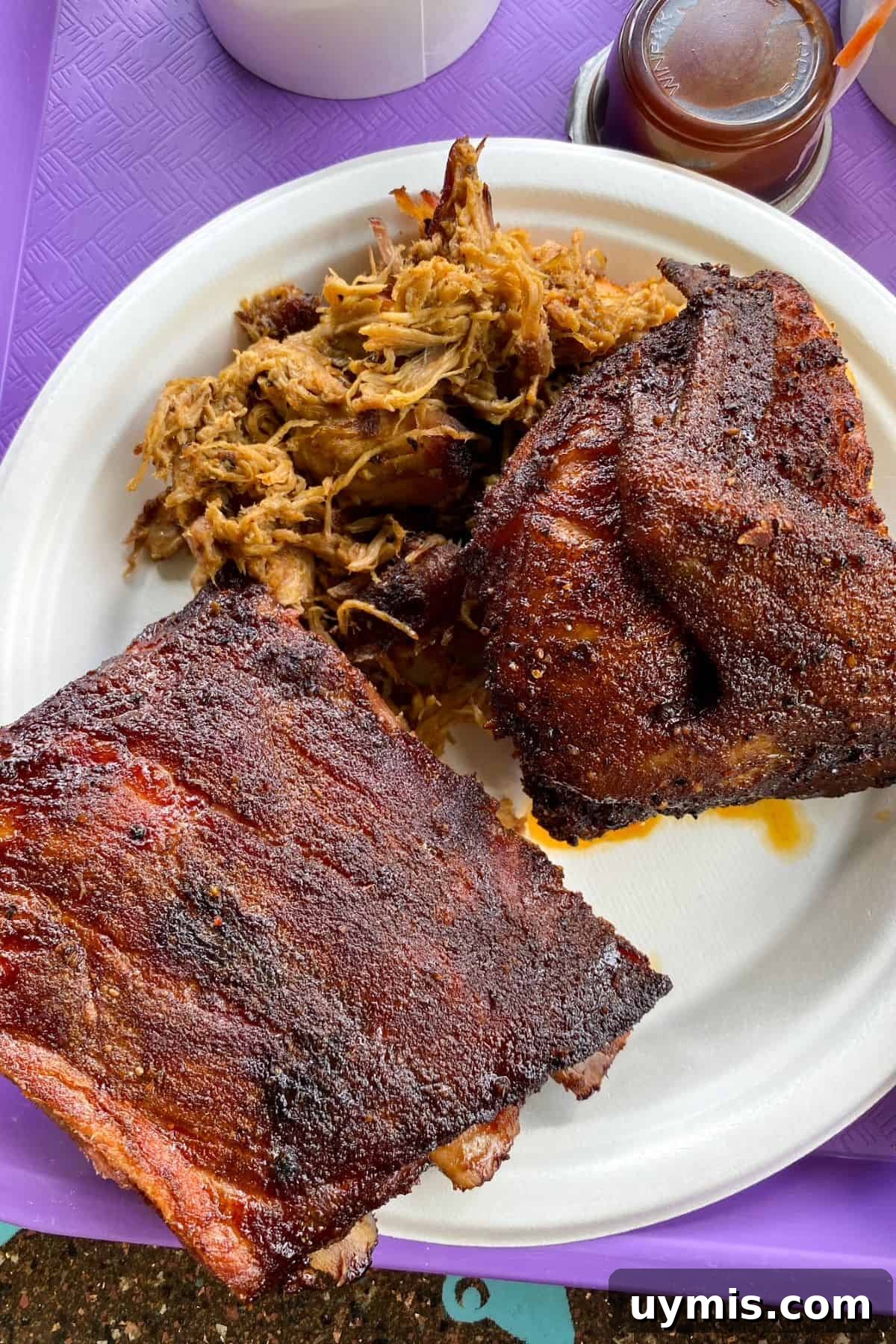 Flame Tree Barbecue at Disney's Animal Kingdom Guide 13 flame tree bbq Ribs, Chicken, and Pulled Pork Sampler