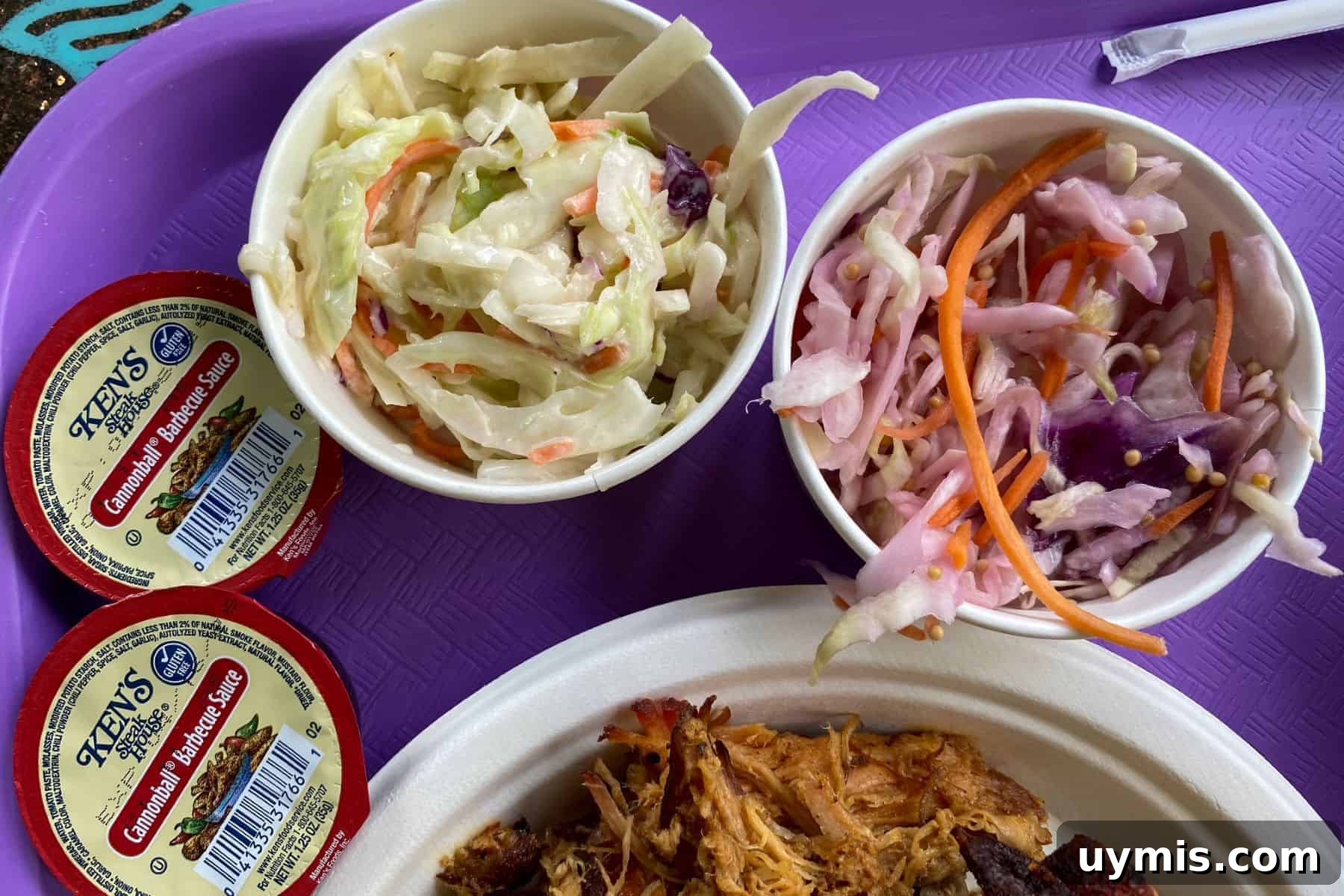 Flame Tree Barbecue at Disney's Animal Kingdom Guide 14 animal kingdom flame tree barbecue coleslaw dairy free coleslaw and gluten free sauce