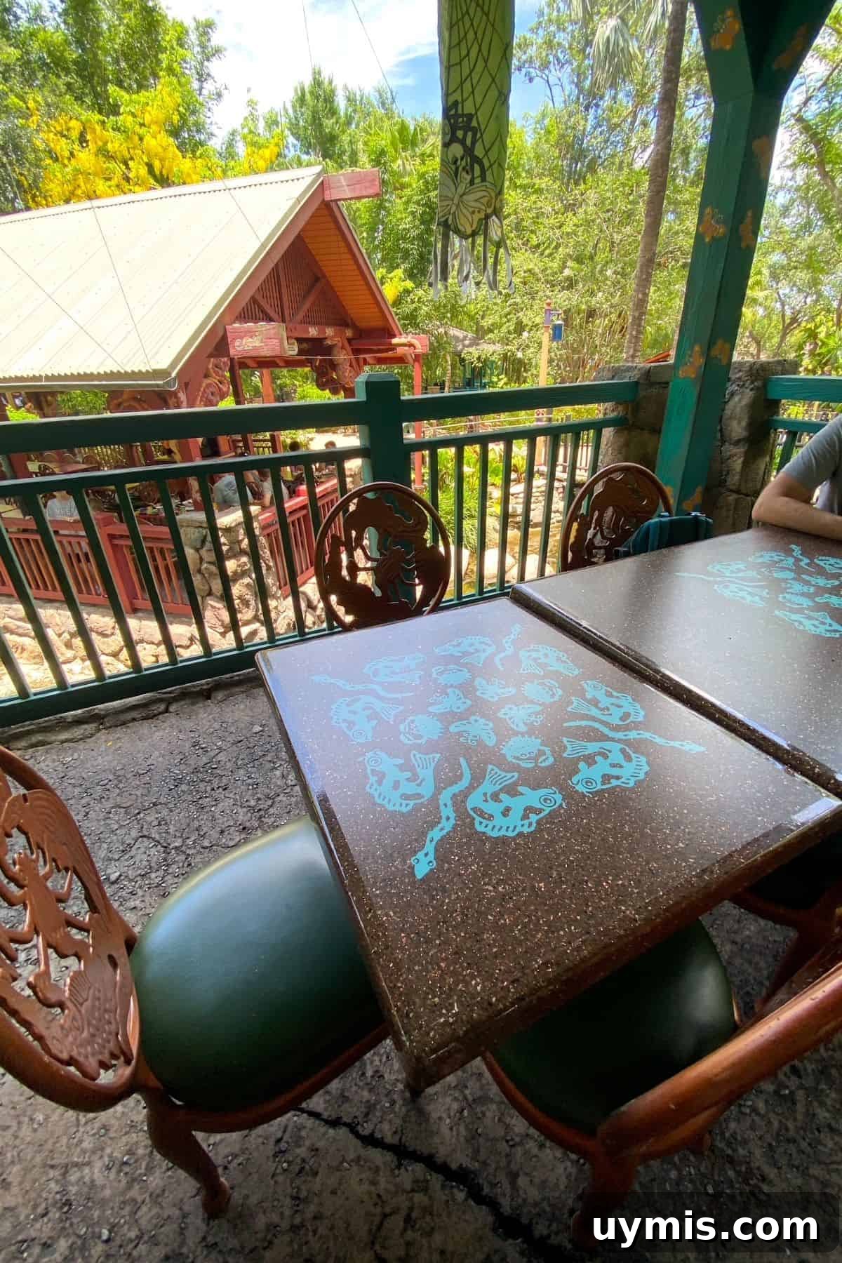 Flame Tree Barbecue at Disney's Animal Kingdom Guide 5 flame tree bbq table and seating