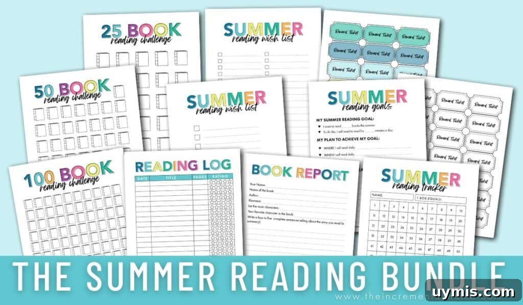 Free Printable Summer Reading Log to Keep Kids Reading 5 summer reading PDFs for kids