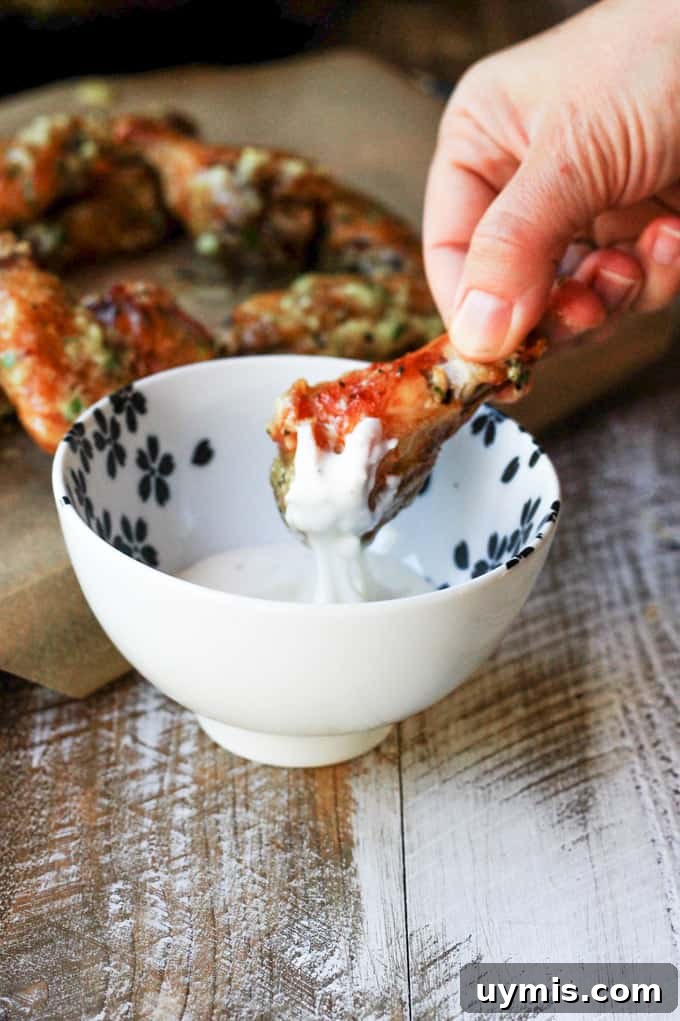 Garlic Parmesan baked chicken wings Garlic Parmesan Baked Chicken Wings